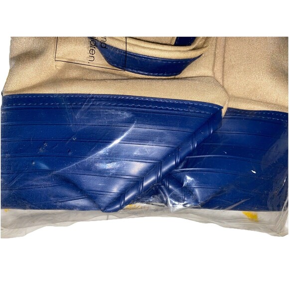 Vintage 1986 Avon All Around Tote Canvas Blue & Beige 16” X 13” SEALED! - Picture 5 of 5